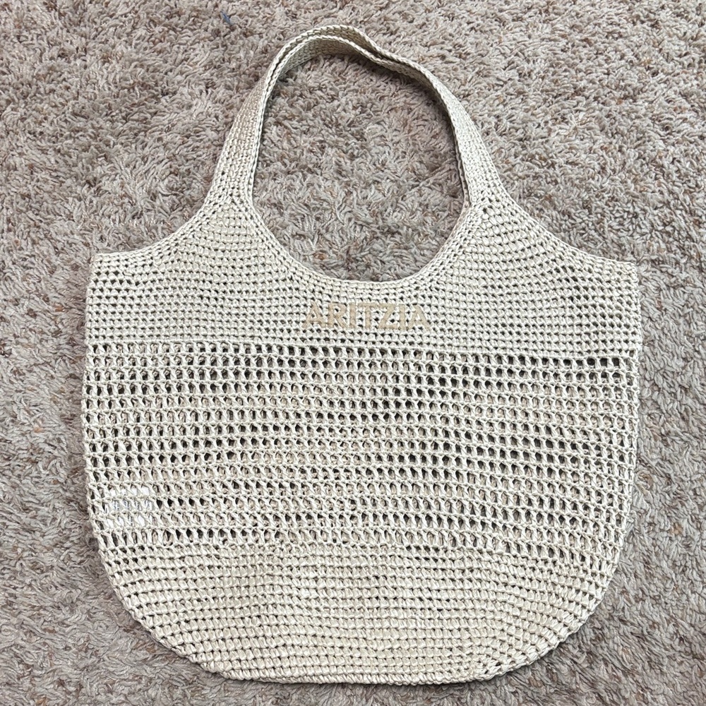 Aritzia woven tote